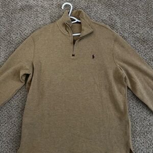 Polo by Ralph Lauren Tan Zip Up Sweater